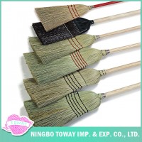 Cleaning Handmade Long Handled Floor Garden Sweeping Wooden Broom